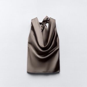 ZARA Satin Effect Halter Top - XXL